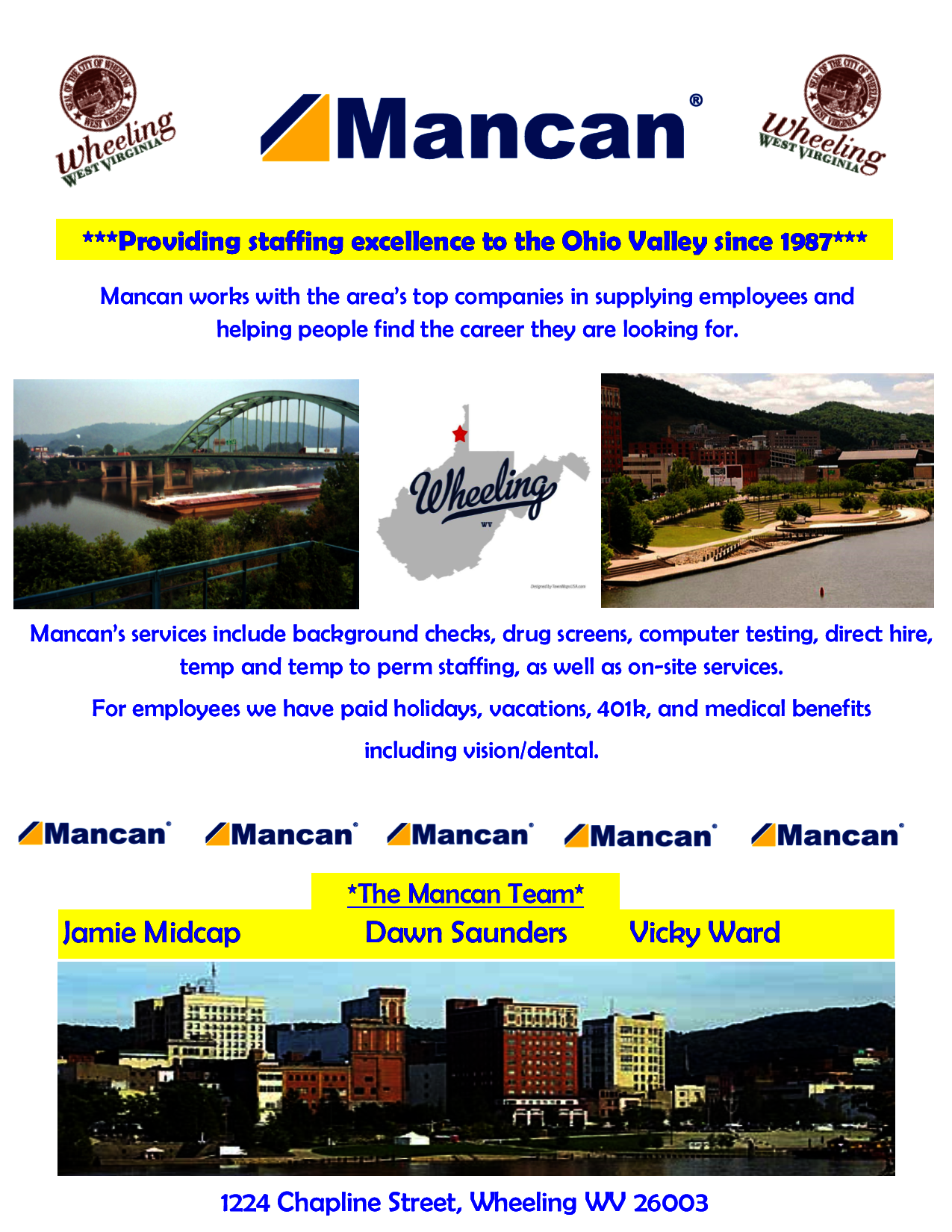 mancan staffing search jobs in wheeling wv mancan staffing